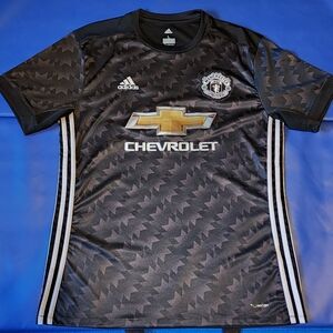 Adidas Black Manchester United Men's Shirt 2017/18 Away